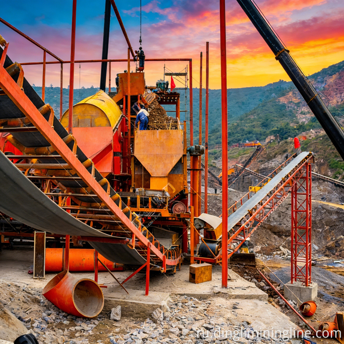 Sand Gravel Homogenizing Line